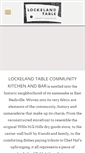 Mobile Screenshot of lockelandtable.com